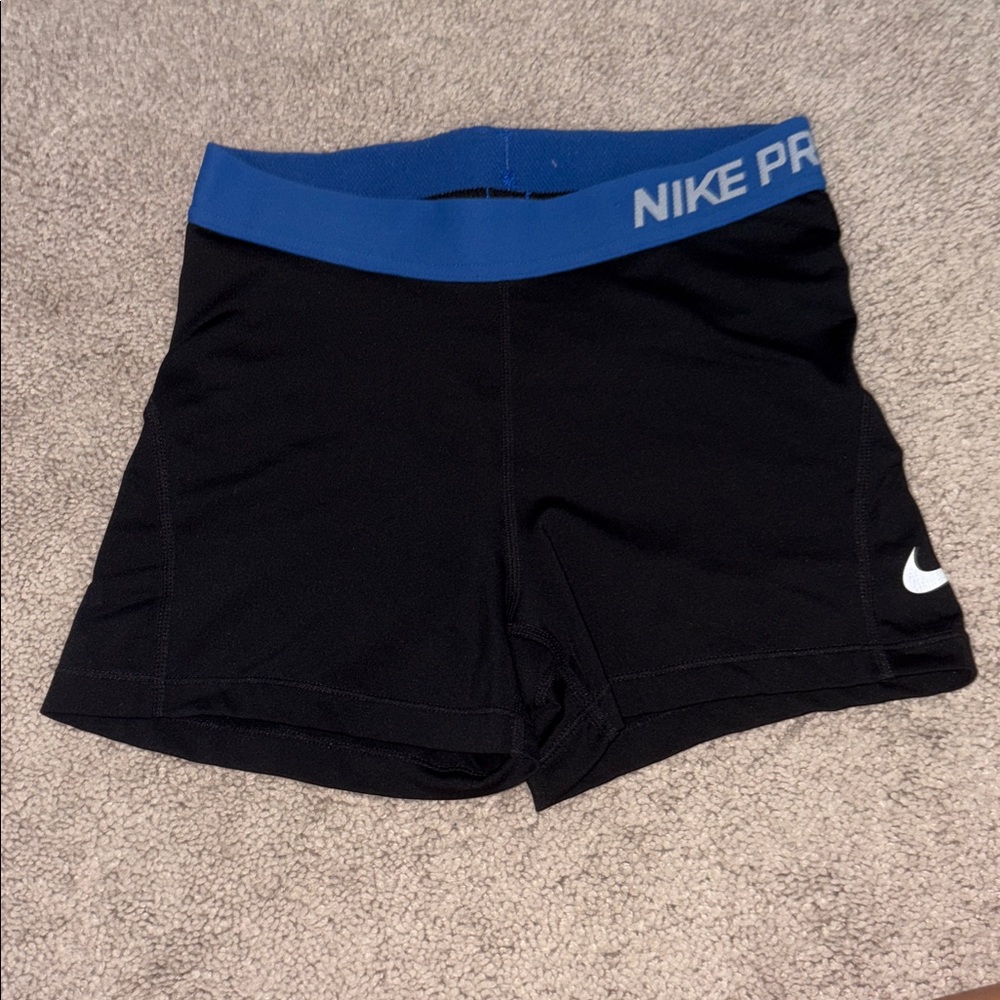 Nike Black Spandex with Blue Waistband
